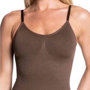 Brown Ribbed Shape Wear/Thong